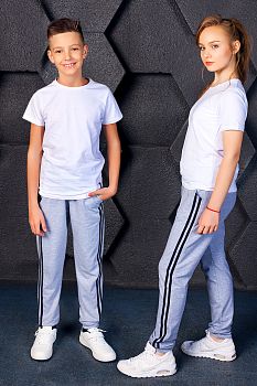 Брюки спортивные  "Юниор", серый