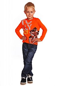 Джемпер "Супербайк", оранжевый