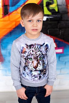 Свитшот " Тигр ",меланж