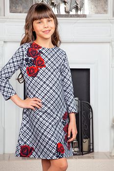 Платье "Италика",чёрно-белое