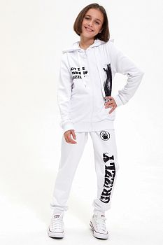 Спортивный костюм "Гризли",белый