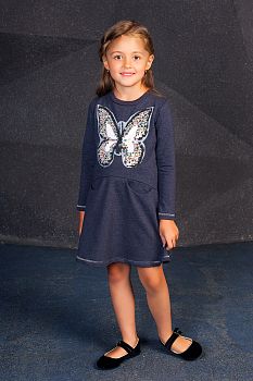 Платье "Махаон",антрацитовый