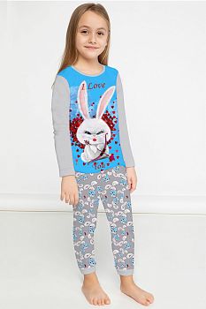 Пижама "Зайка" серый