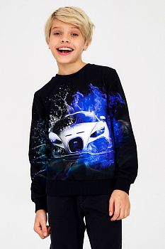 Свитшот " Бугатти ",темно-синий