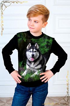 Свитшот "Юки".изумрудно-синий