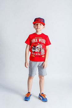 Футболка "Мотоцикл", красный