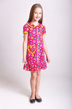 Халат"Света", малиновый