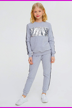 Костюм "Спорт-Шик",серый меланж