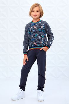 Свитшот "Мегазавр",антрацитовый