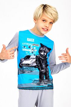 Пижама "Енот",бирюзовый