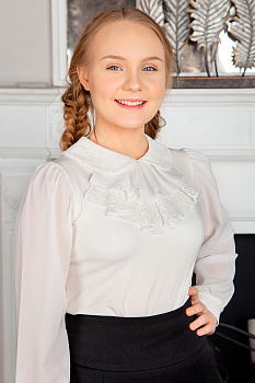 Блузка "Мишель",экрю