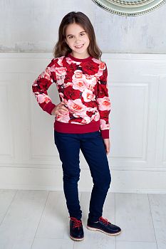 Свитшот " Цветы ",цветной