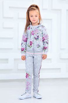 Толстовка на молнии "Луиза",серый