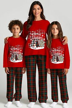 Пижама "Ёлки желаний",красный