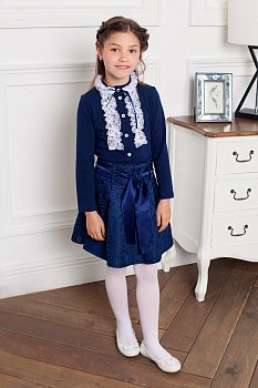 Лонгслив " Ингрид ",темно-синий