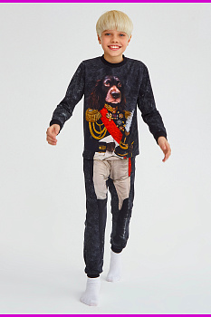 Пижама "Император",мокрый асфальт