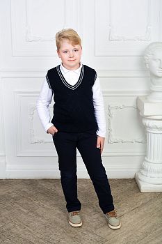 Жилет "Ромбик",темно-синий