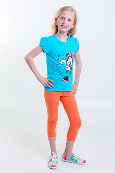 Футболка "Нелли", бирюзовый