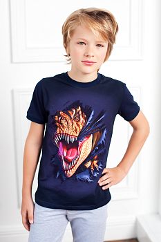 Футболка " Абелизавр ",темно-синий