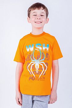 Футболка "Как у папы",оранжевый