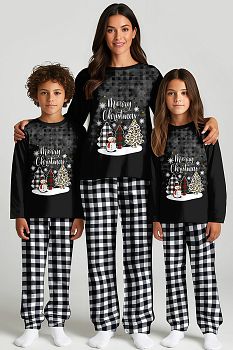 Пижама "Ёлки желаний",чёрный