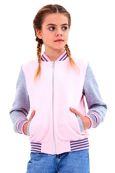 Бомбер "Изабель",розовый