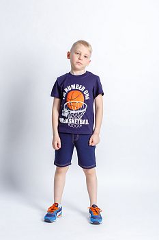 Футболка "Я номер 1", темно-синий