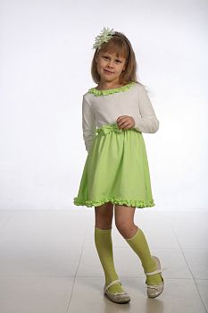 Платье "Полина", длинный рукав, коралловый