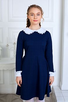 Школьное платье "Екатерина",синий