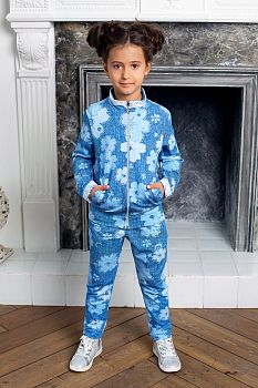 Костюм "Цветочная Россыпь ",синий