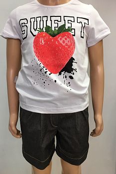 Шорты " Деним", серый