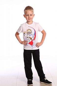 Футболка "Я первый", белый