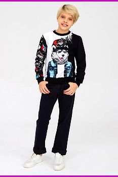 Свитшот "Джонни",чёрно-белый