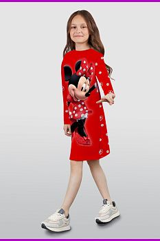 Платье "Муся",красный