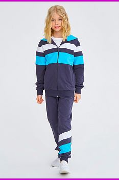 Спортивный костюм "Лагори",серо-бирюзовый