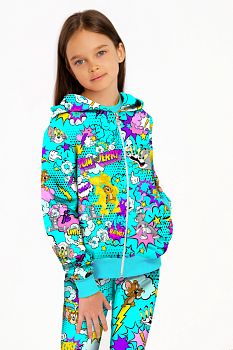 Толстовка "Tom & Jerry",бирюзовый