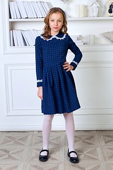 Школьное платье "Ирина",синий