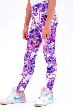 Леггинсы "Ассорти",фиолетовый-люпины