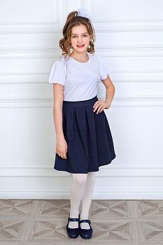 Школьная юбка "Мария",серый