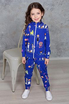 Костюм "Модница", васильковый