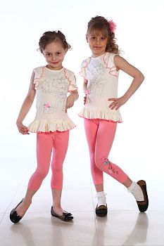 Леггинсы , розовый