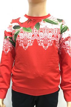 Свитшот "Нежность", красный