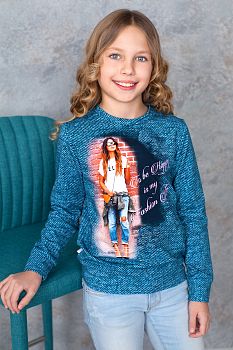 Свитшот " Корелла ",индиго