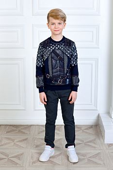 Свитшот "Король Артур",серо-синий