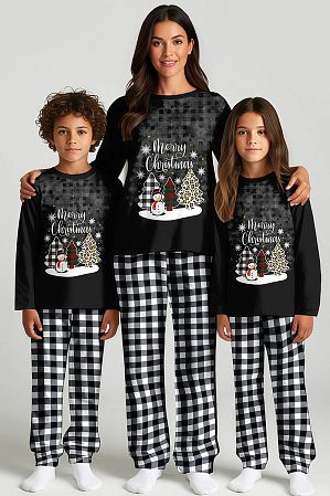 Пижама "Ёлки желаний",чёрный