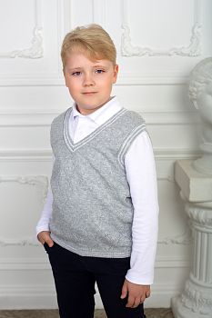 Жилет "Ромбик",серый