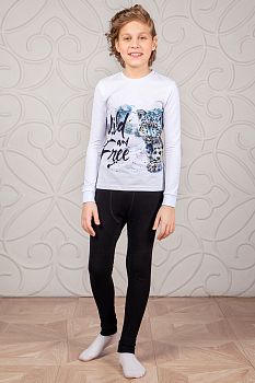 Пижама"Ягуар",черно-белый