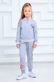 Бомбер "Лилиан",серый