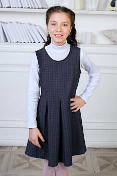 Школьный сарафан "Полина",серый