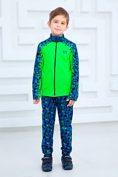 Бомбер "Матрица",зеленый